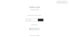 Desktop Screenshot of childrenofra.com