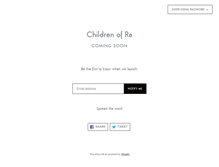 Tablet Screenshot of childrenofra.com